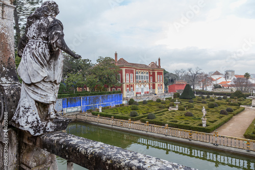 Palacio dos Marqueses da Fronteira in cloud day