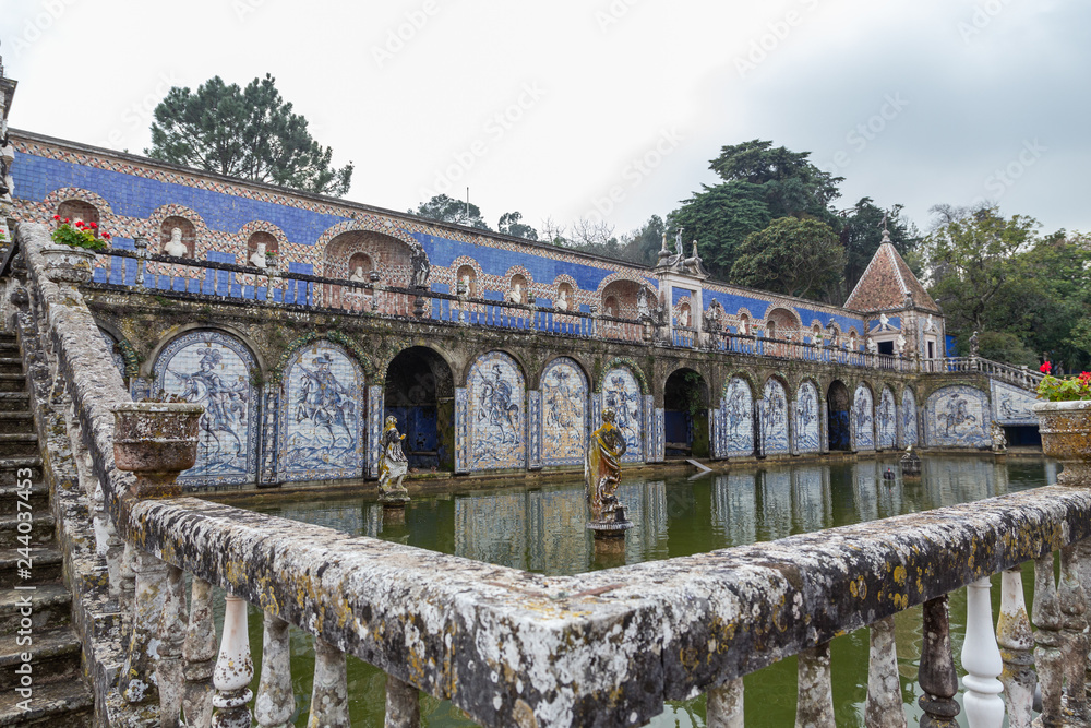 Palacio dos Marqueses da Fronteira in cloud day