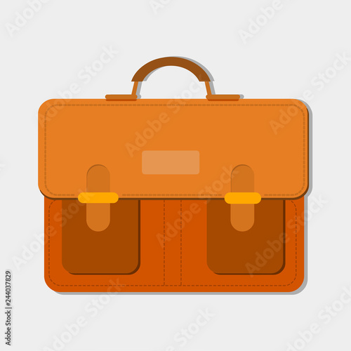 vintage messenger bag vector illustration