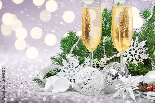 Christmas champagne Glasses