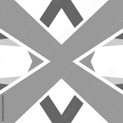 Abstract monochrome geometric multicolor pattern. Soft dynamic lines. Vector illustration