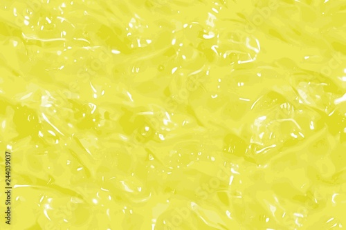 Yellow texture of jelly or gel or gelatin dessert