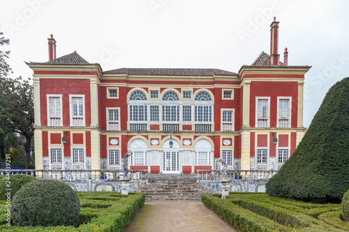 Palacio dos Marqueses da Fronteira in cloud day