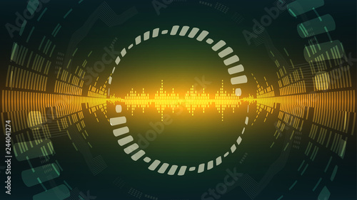 Tech elements abstract background
