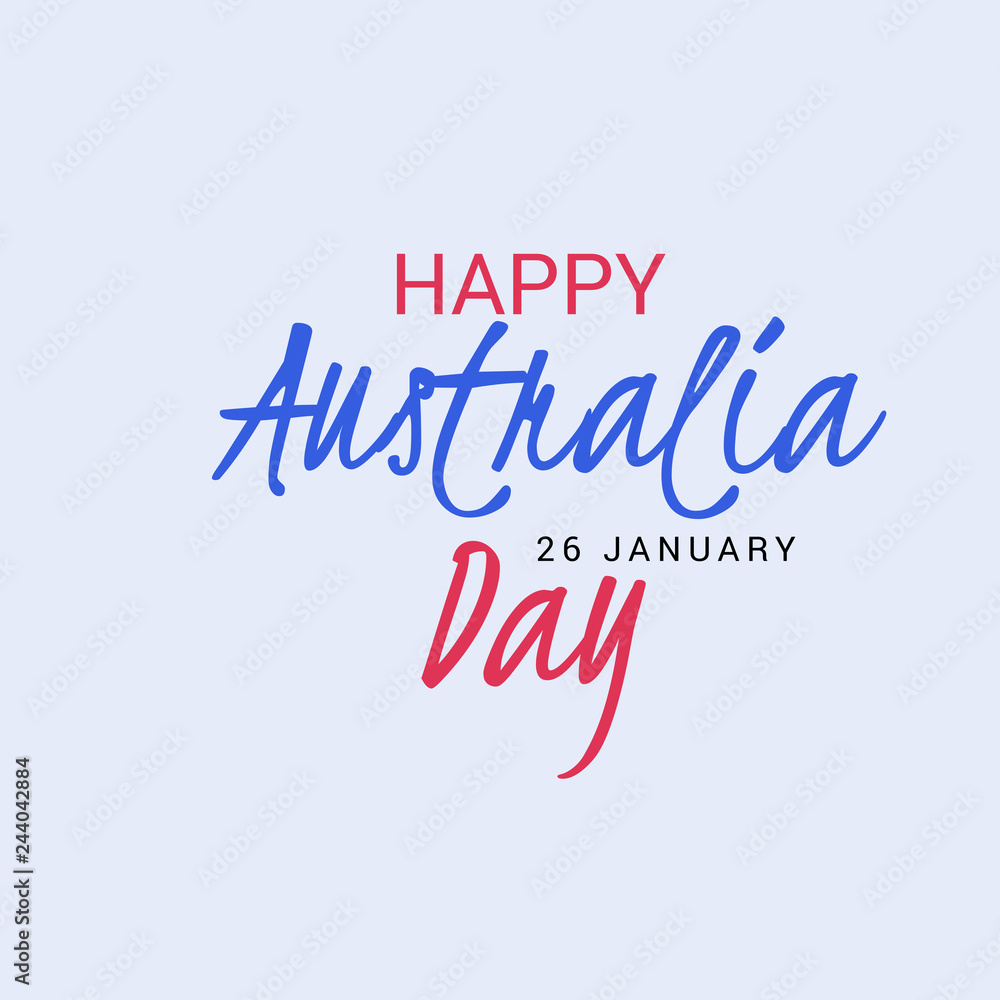 illustration of a Background for Happy Australia Day.