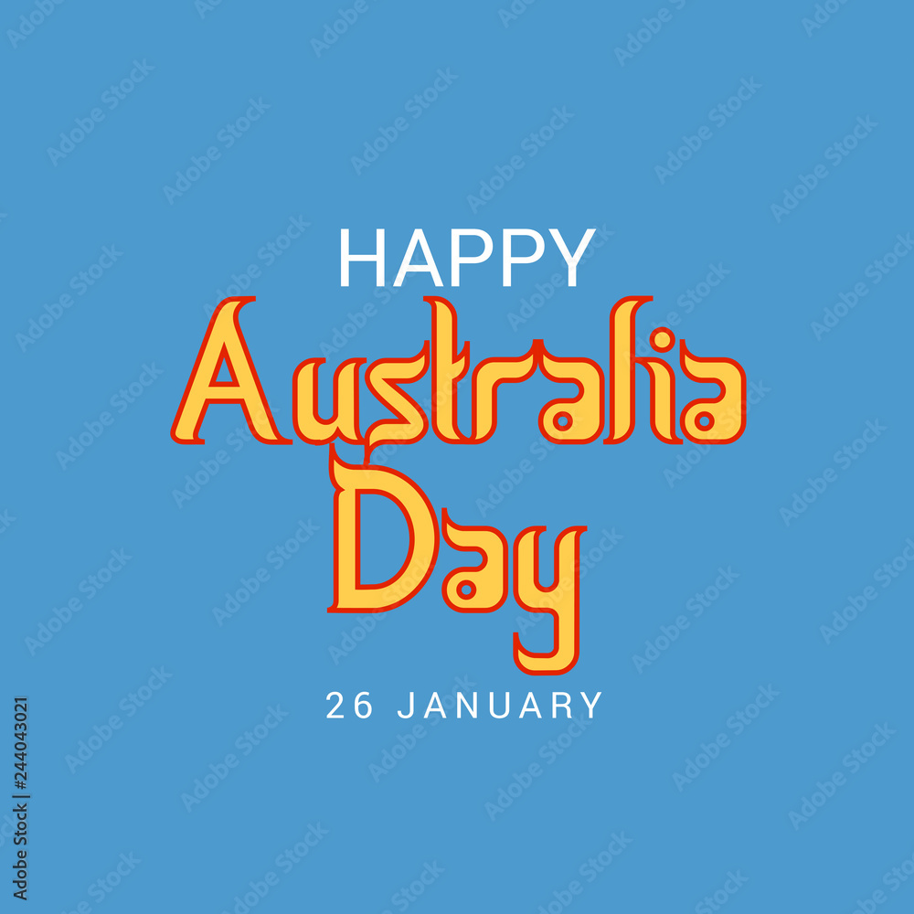 illustration of a Background for Happy Australia Day. illustration of a Background for Happy Australia Day.