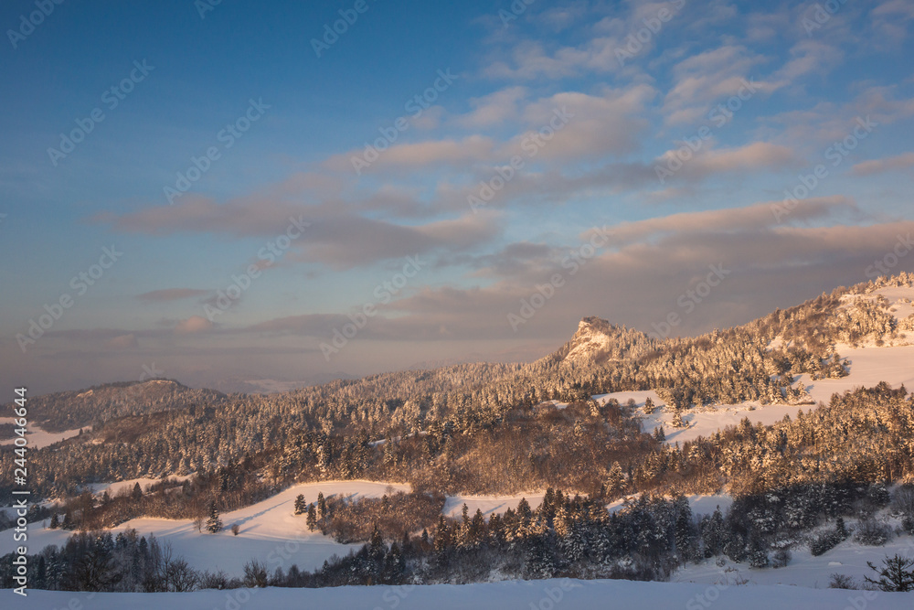Pieniny mountains at winter, Slovakia