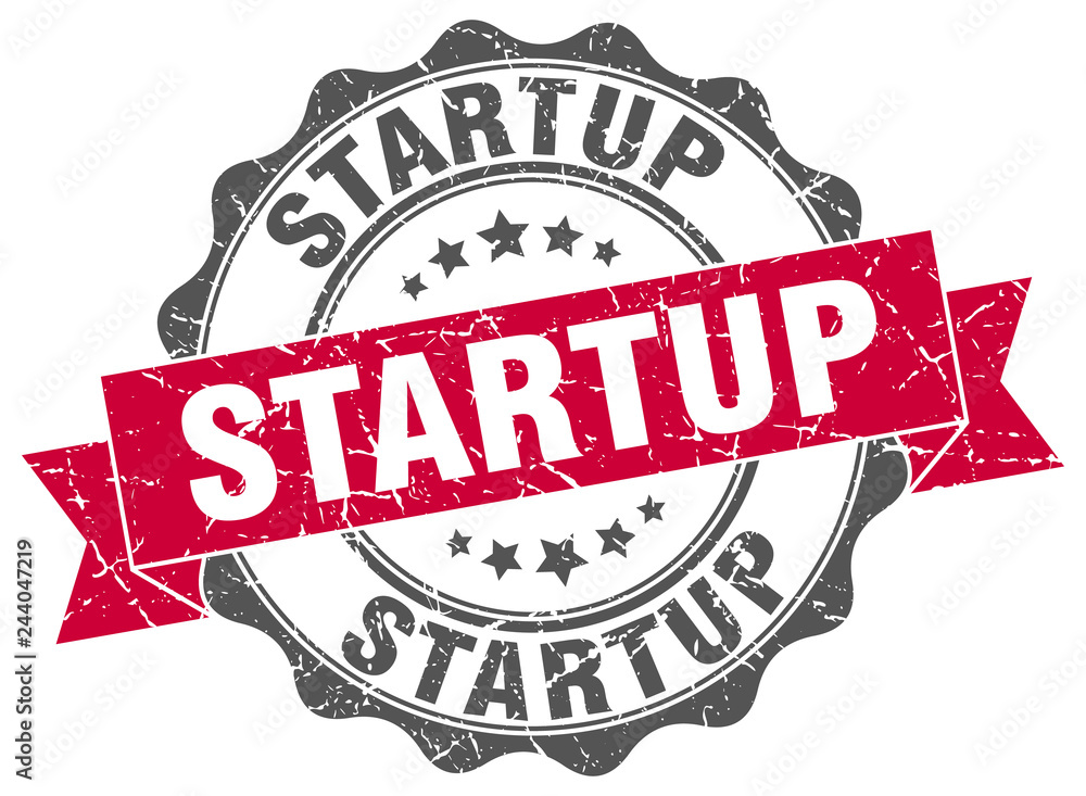 Fototapeta premium startup stamp. sign. seal