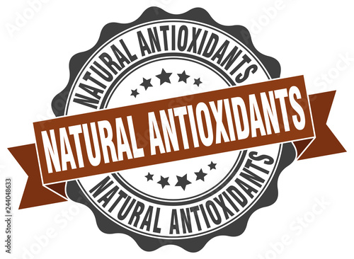 natural antioxidants stamp. sign. seal