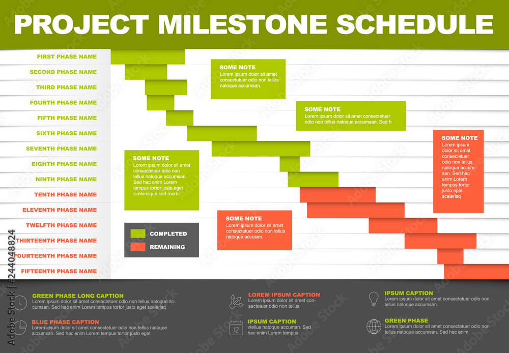 project timeline gantt graph template