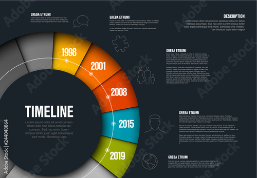 Vector Infographic timeline template