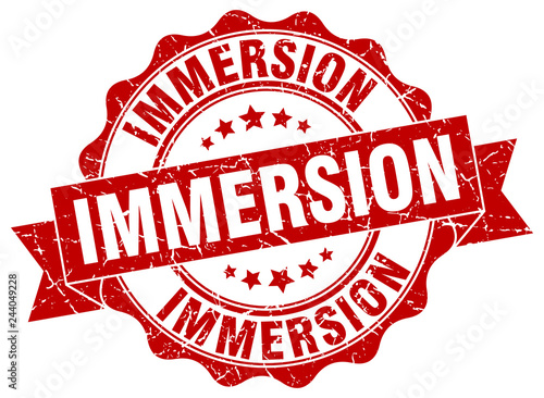 immersion stamp. sign. seal