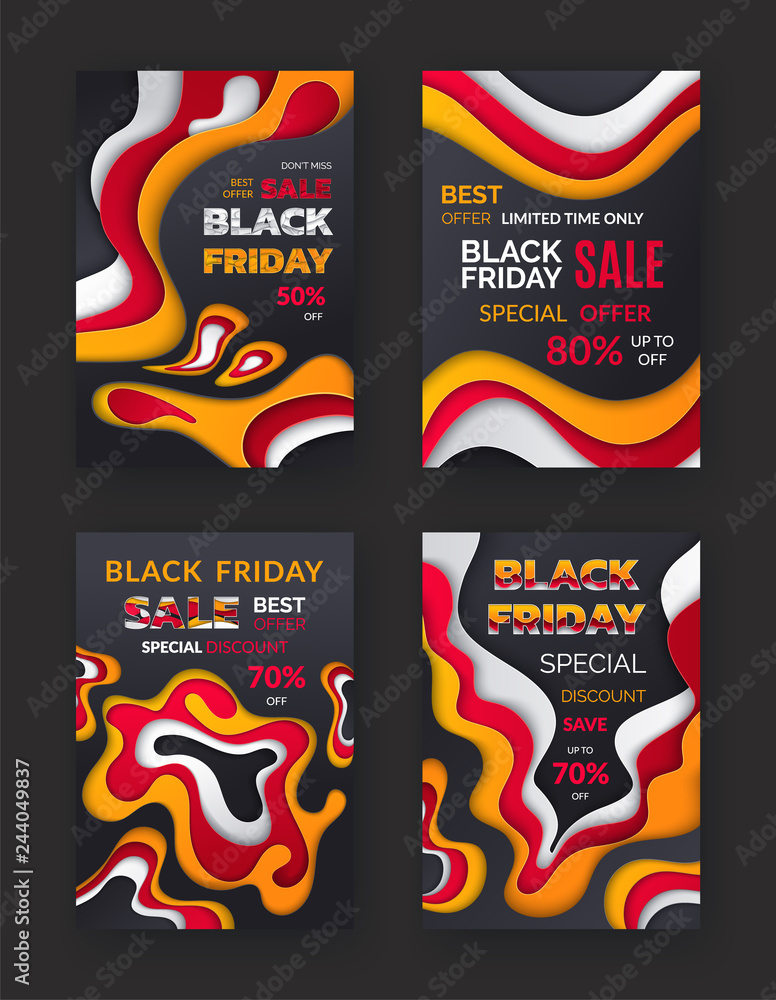 Obraz premium Black Friday Autumn Sale, Seasonal Special Offer