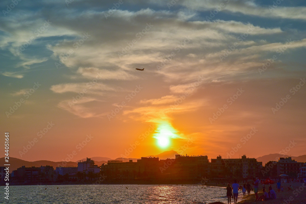 Fototapeta premium Sunset on the beach