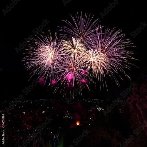 Fireworks celebration, Bulgaria, Europe © Petar