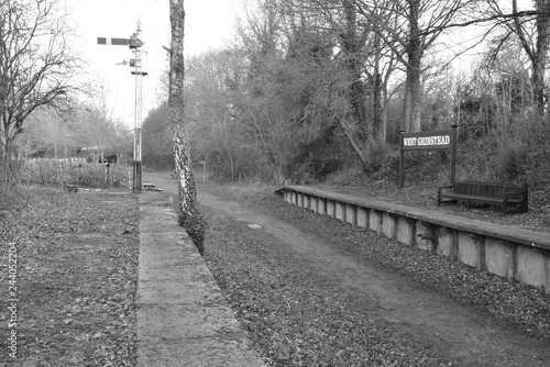 Closed and abandoned railway station at West Grinstead in West Sussex © paulbriden