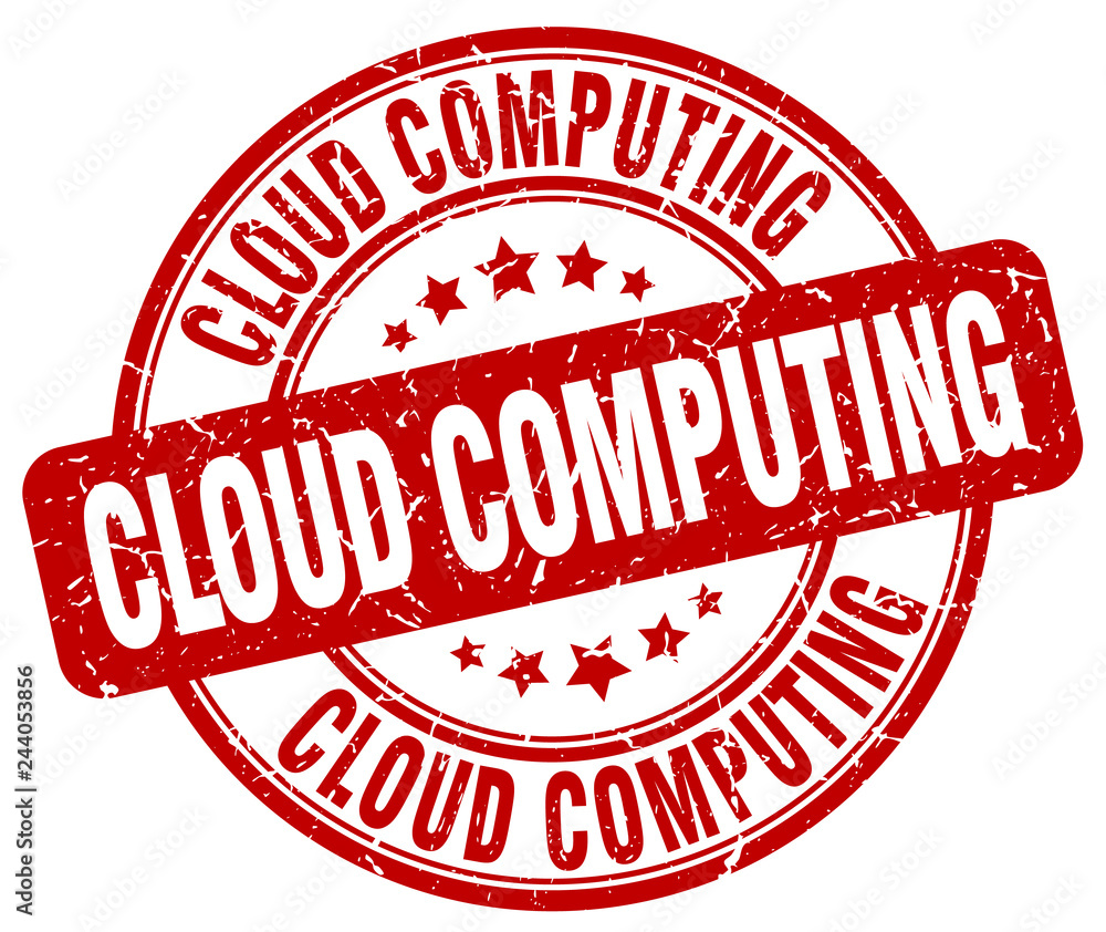 cloud computing red grunge stamp cloud computing red grunge stamp