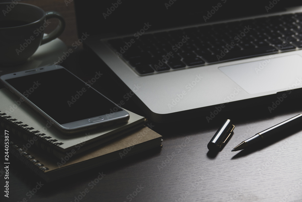 Office desk table background Office desk table background