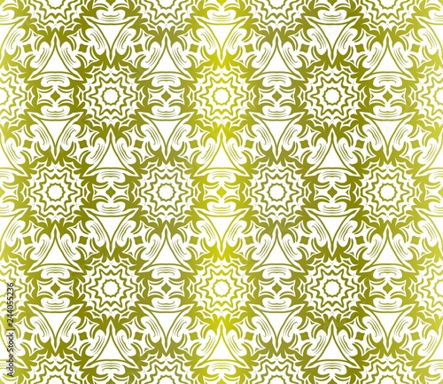 Art Deco Pattern Of Geometric Elements. Seamless Pattern. Vector Illustration. Design For Printing  Textile Industry