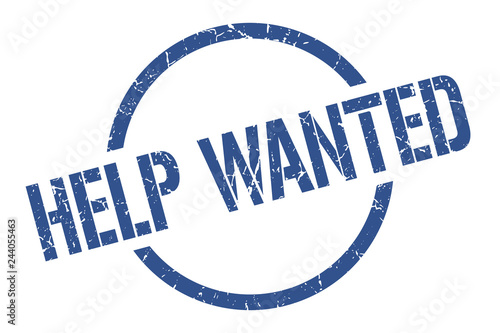 help wanted stamp