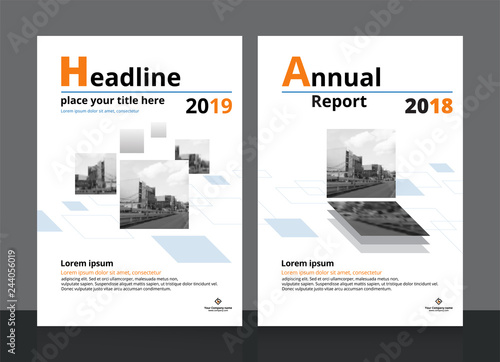 Cover design for annual report and book cover design A4 template for easy to deploy with brochure design, magazine, poster, flyer etc. Vector illustration EPS-10 sample image with Gradient Mesh.