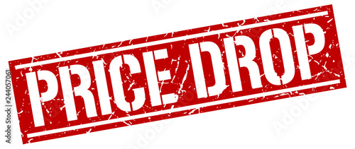 price drop square grunge stamp