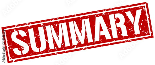 summary square grunge stamp