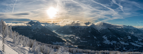 panoramic view of mountains in Tirol, Stuabital