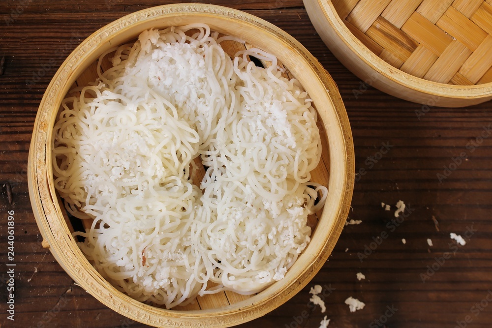 Idiyappam/ String Hoppers -Traditional Kerala Steamed Breakfast Stock ...