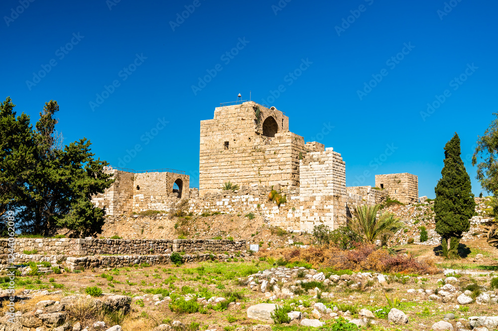 Crusader castle in Byblos, Lebanon