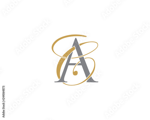 AC CA Letter Logo Icon 002