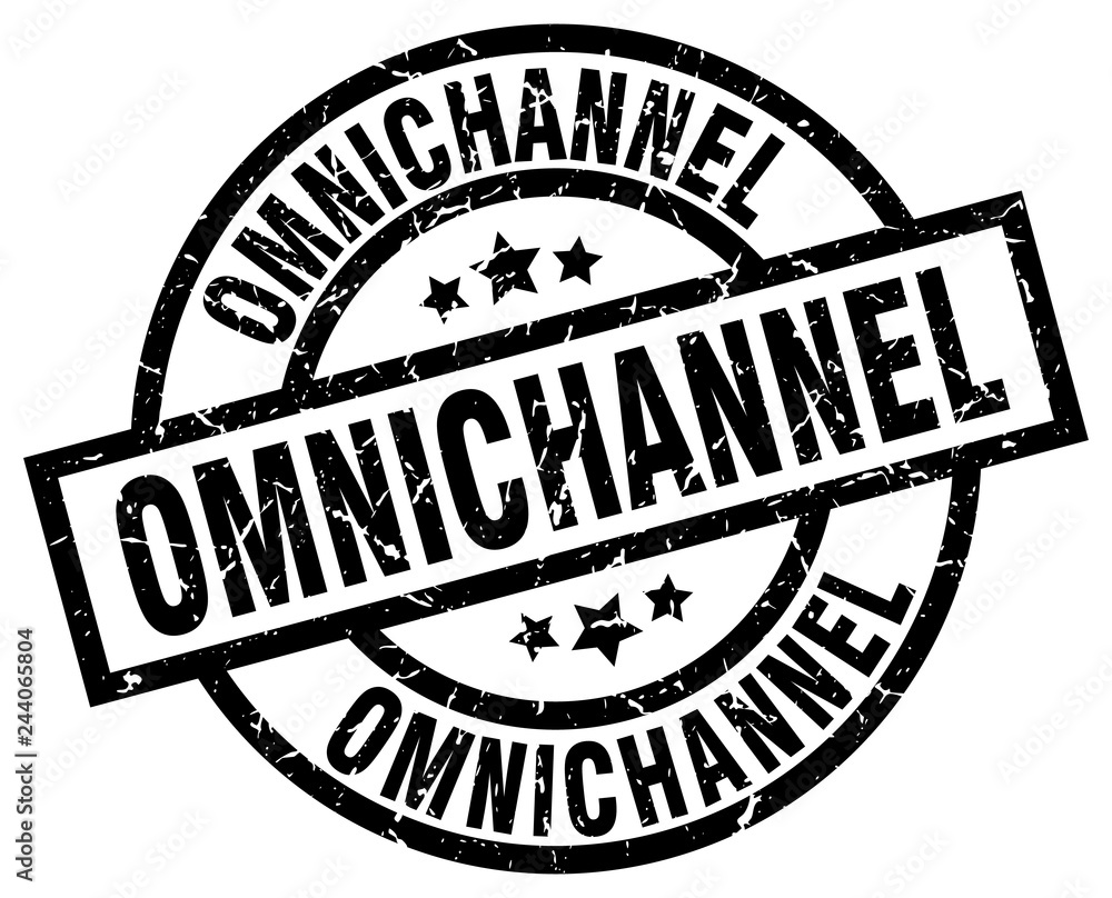 omnichannel round grunge black stamp omnichannel round grunge black stamp