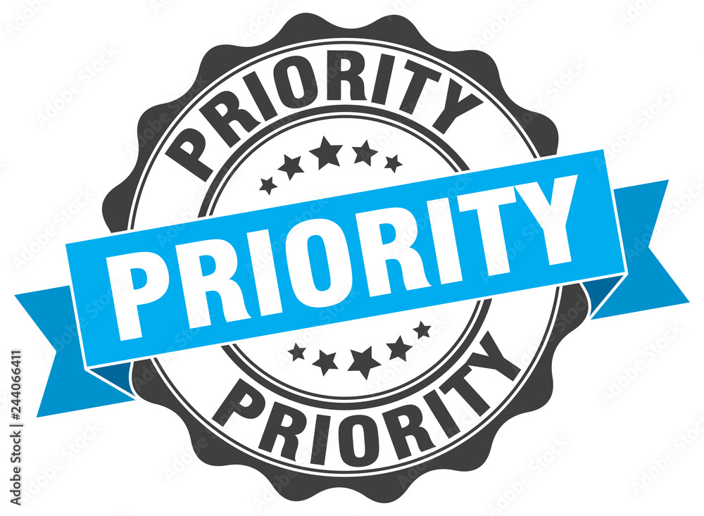 Fototapeta premium priority stamp. sign. seal
