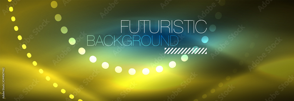 Glowing neon circle line dots, round line design, abstract style on black background. Neon abstract round circles Magic neon lights and glowing dots Glowing neon circle line dots, round line design, abstract style on black background. Neon abstract round circles Magic neon lights and glowing dots