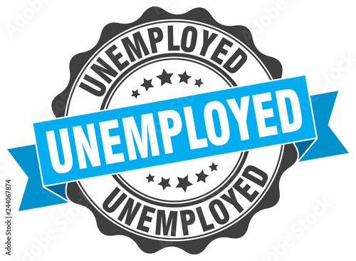 unemployed stamp. sign. seal