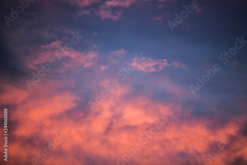 dramatic sky with clouds