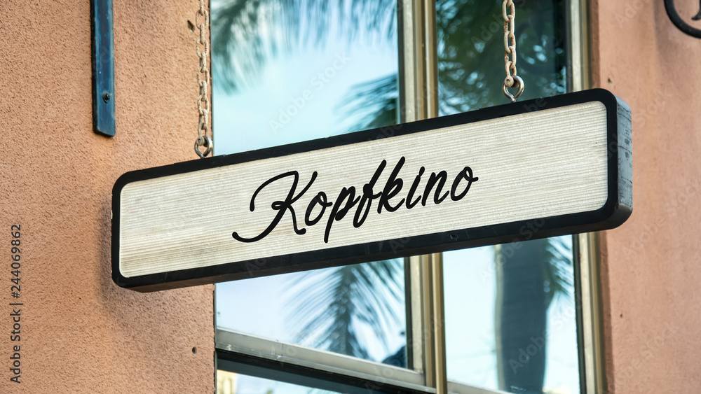 Obraz premium Schild 341 - Kopfkino