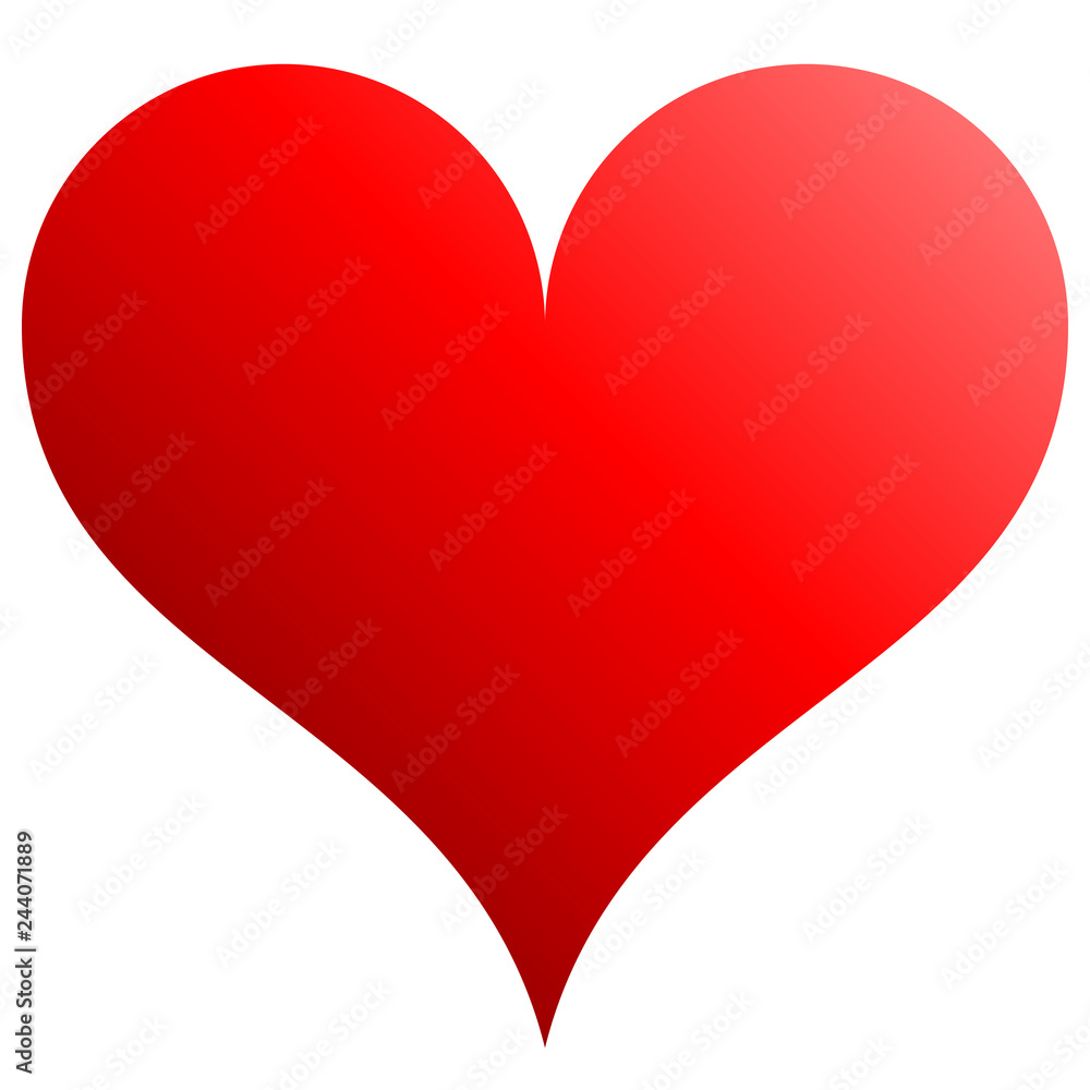 Heart symbol icon - red gradient, isolated - vector Heart symbol icon - red gradient, isolated - vector