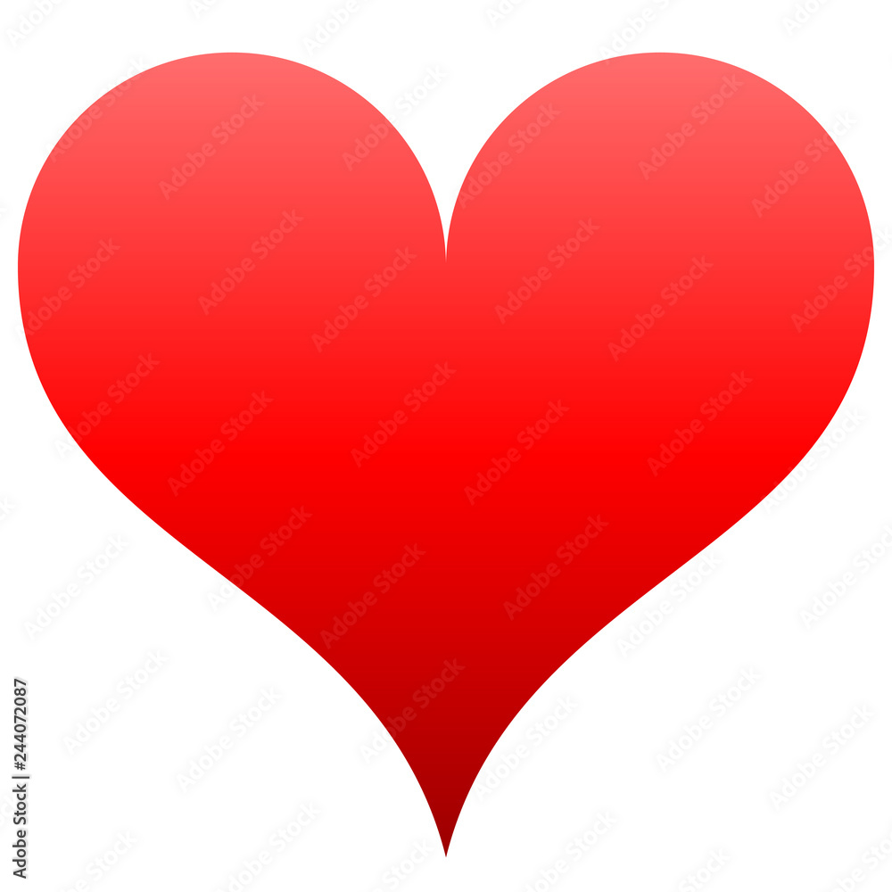 Heart symbol icon - red gradient, isolated - vector Heart symbol icon - red gradient, isolated - vector