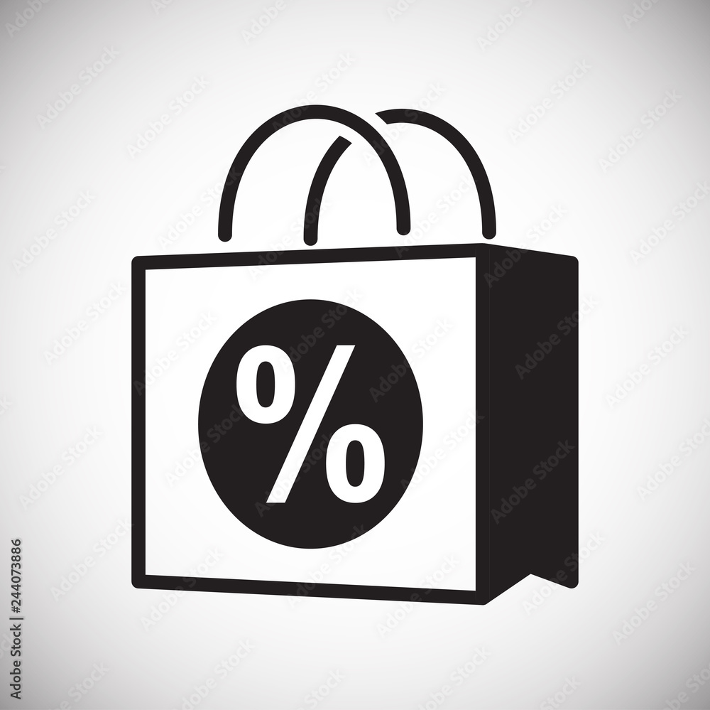 Online shopping bag icon on white background for graphic and web design, Modern simple vector sign. Internet concept. Trendy symbol for website design web button or mobile app Online shopping bag icon on white background for graphic and web design, Modern simple vector sign. Internet concept. Trendy symbol for website design web button or mobile app