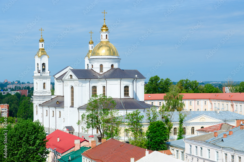 Top view of Holy Assumption Cathedral, Vitebsk, Belarus