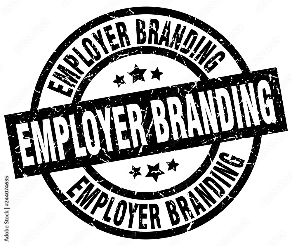 employer branding round grunge black stamp employer branding round grunge black stamp