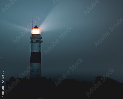 Lighthouse on a grey evening