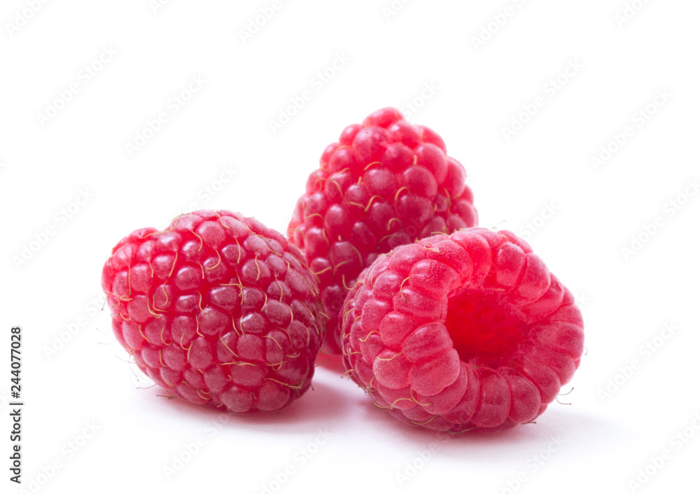 Raspberry isolated. Raspberry on white. Raspberries. Raspberry isolated. Raspberry on white. Raspberries.