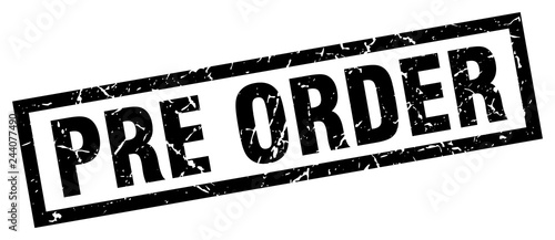 square grunge black pre order stamp