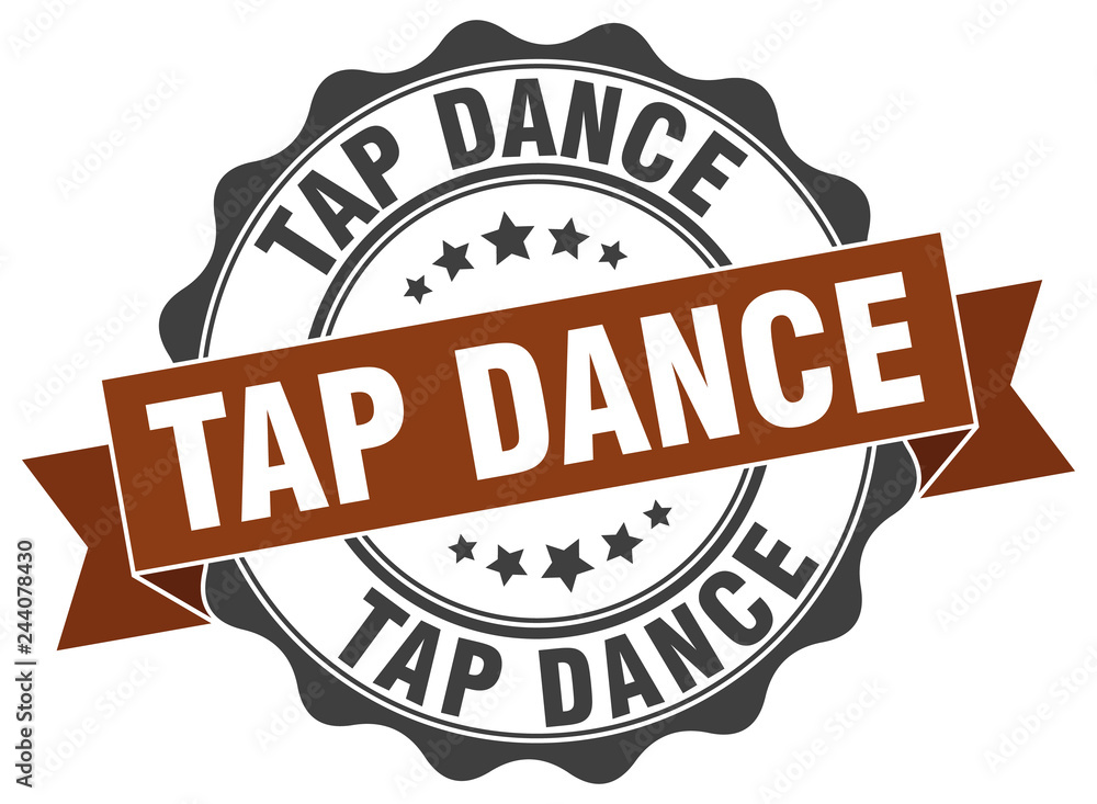 tap dance stamp. sign. seal