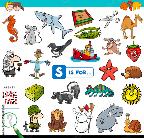 S is for educational game for children