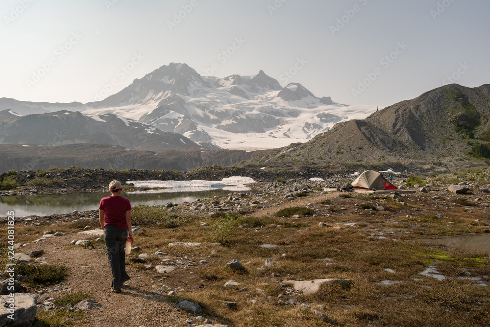 Hiking elfin lakes and rampart ponds in the garibaldi provincial park