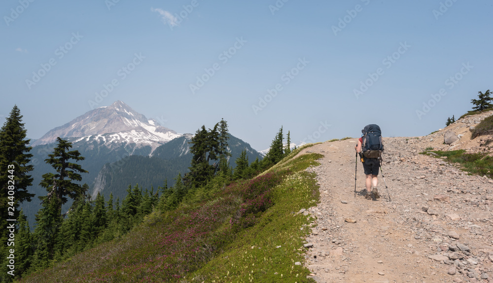 Hiking elfin lakes and rampart ponds in the garibaldi provincial park