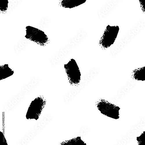 Seamless pattern with paint stroke on a white background. Textile  fabric  wrapper  wallpaper  vector illustration.